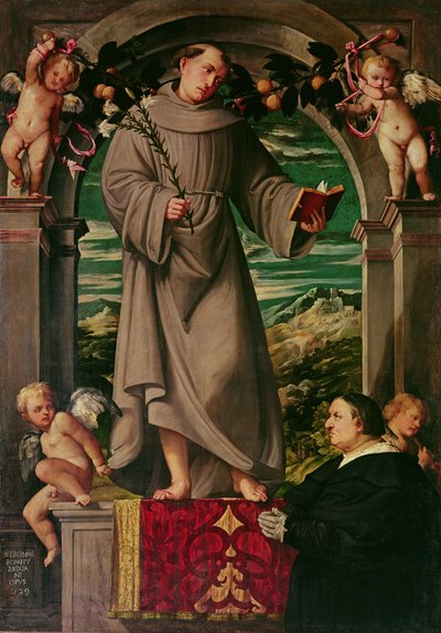 St. Antonius von Padua von Girolamo Romanino